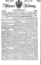 Wiener Zeitung 18461229 Seite: 1