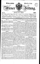 Wiener Zeitung 18470101 Seite: 1