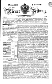 Wiener Zeitung 18470102 Seite: 1