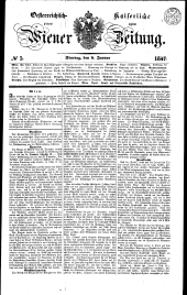 Wiener Zeitung 18470105 Seite: 1