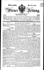 Wiener Zeitung 18470106 Seite: 1