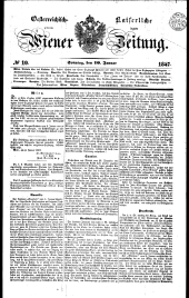 Wiener Zeitung 18470110 Seite: 1