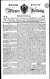 Wiener Zeitung 18470120 Seite: 1