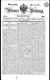 Wiener Zeitung 18470125 Seite: 1