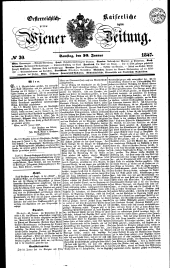 Wiener Zeitung 18470130 Seite: 1