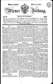 Wiener Zeitung 18470222 Seite: 1