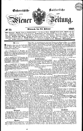 Wiener Zeitung 18470224 Seite: 1