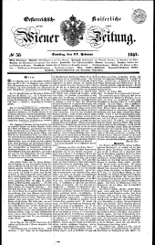 Wiener Zeitung 18470227 Seite: 1