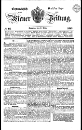 Wiener Zeitung 18470307 Seite: 1