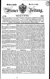 Wiener Zeitung 18470310 Seite: 1