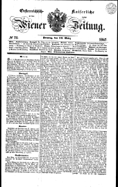 Wiener Zeitung 18470312 Seite: 1