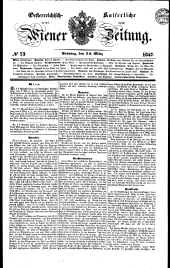 Wiener Zeitung 18470314 Seite: 1