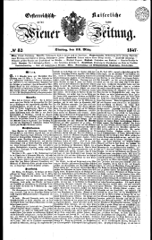 Wiener Zeitung 18470323 Seite: 1