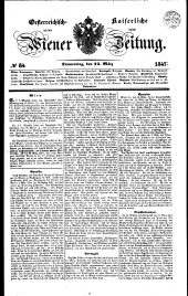 Wiener Zeitung 18470325 Seite: 1