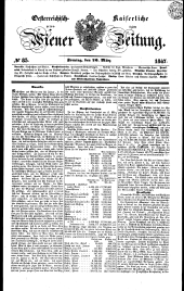 Wiener Zeitung 18470326 Seite: 1