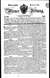 Wiener Zeitung 18470411 Seite: 1