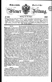 Wiener Zeitung 18470413 Seite: 1