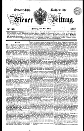 Wiener Zeitung 18470521 Seite: 1