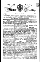 Wiener Zeitung 18470524 Seite: 1