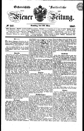 Wiener Zeitung 18470529 Seite: 1