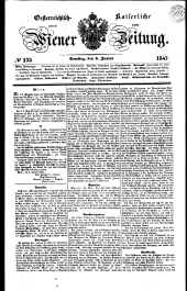 Wiener Zeitung 18470605 Seite: 1