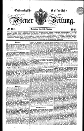 Wiener Zeitung 18470613 Seite: 1