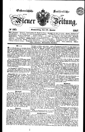 Wiener Zeitung 18470617 Seite: 1