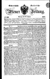 Wiener Zeitung 18470621 Seite: 1