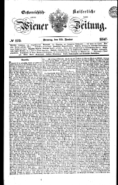 Wiener Zeitung 18470625 Seite: 1