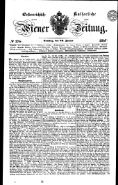 Wiener Zeitung 18470626 Seite: 1