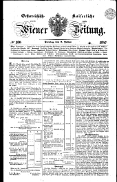 Wiener Zeitung 18470702 Seite: 1