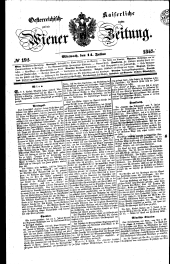 Wiener Zeitung 18470714 Seite: 1