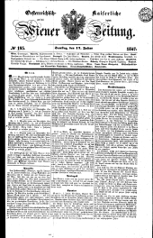 Wiener Zeitung 18470717 Seite: 1