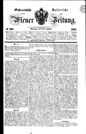 Wiener Zeitung 18470727 Seite: 1