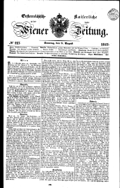 Wiener Zeitung 18470808 Seite: 1