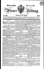 Wiener Zeitung 18470814 Seite: 1