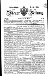 Wiener Zeitung 18470815 Seite: 1