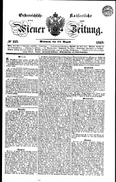 Wiener Zeitung 18470818 Seite: 1