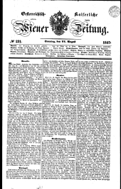 Wiener Zeitung 18470822 Seite: 1