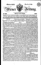 Wiener Zeitung 18470823 Seite: 1