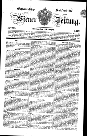 Wiener Zeitung 18470824 Seite: 1