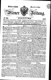 Wiener Zeitung 18470827 Seite: 1
