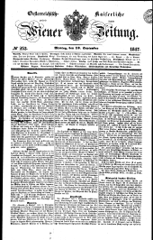 Wiener Zeitung 18470913 Seite: 1