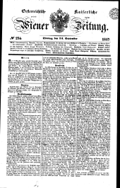 Wiener Zeitung 18470914 Seite: 1