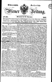 Wiener Zeitung 18470915 Seite: 1