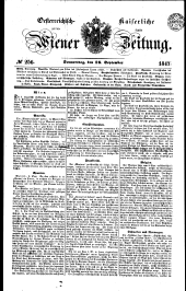 Wiener Zeitung 18470916 Seite: 1