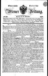 Wiener Zeitung 18470917 Seite: 1