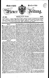 Wiener Zeitung 18471003 Seite: 1