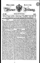 Wiener Zeitung 18471012 Seite: 1