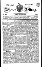 Wiener Zeitung 18471015 Seite: 1
